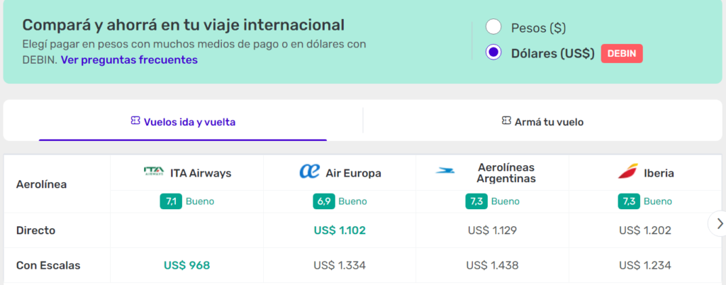 Oportunidad Madrid desde Buenos Aires Hay opciones directas