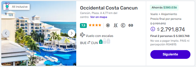 Viaje completo a Cancún