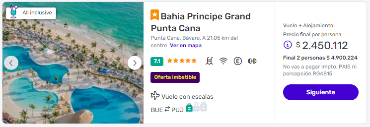 viaje completo a punta cana