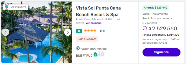 viaje completo a punta cana