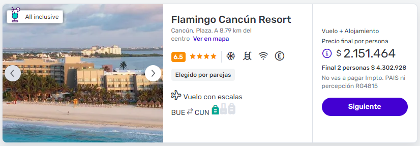 viaje completo a cancun