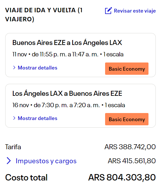 Vuelos baratos a Los Ángeles ð a partir de U$D 566 desde Buenos Aires ✈️