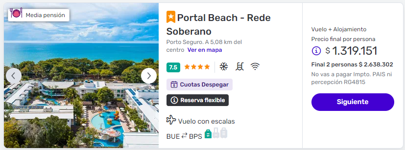 viaje completo a Porto Seguro