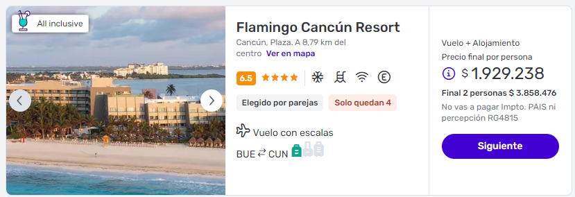 viaje completo a Cancun