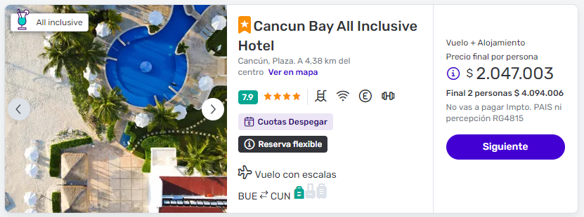 viaje completo a Cancun