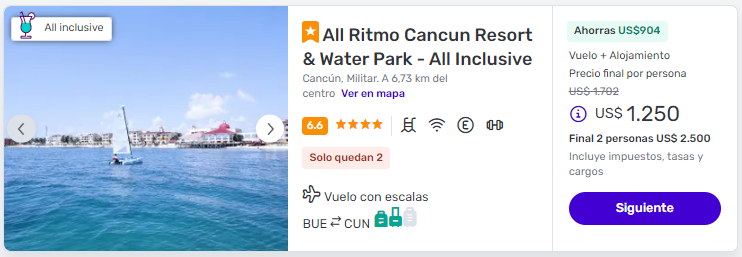 viaje completo a cancun