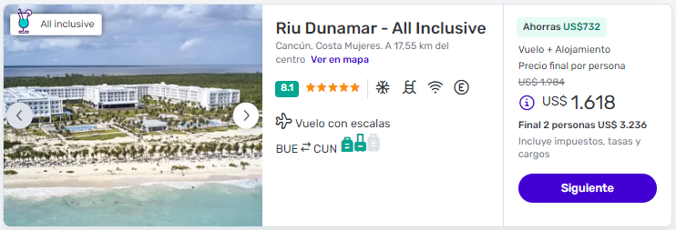 viaje completo a cancun