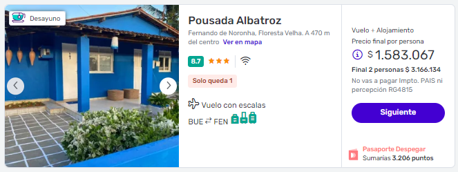 ¡Enero en Fernando de Noronha! ð️ Paquete de 8 noches a partir de U$D 1.287 desde Buenos Aires