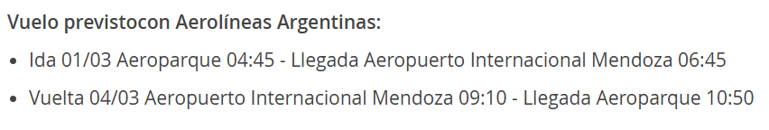 Paquete a Mendoza con aéreos, alojamiento 4 ⭐ , traslados y asistencia a partir de AR$ 417.525 desde Bs. As.