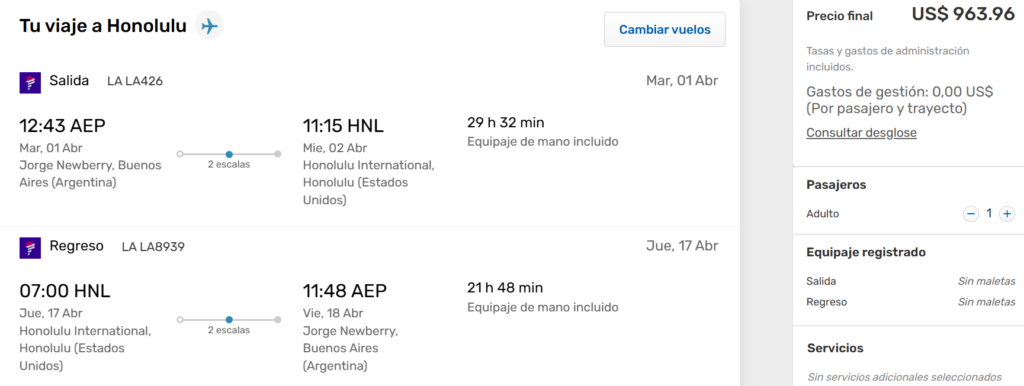 Vuelos a Honolulu, Hawái a partir de U$D 964 desde Buenos Aires ð‍♀️