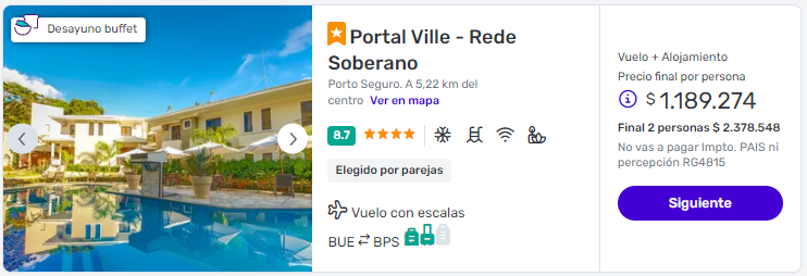 viaje completo a porto seguro