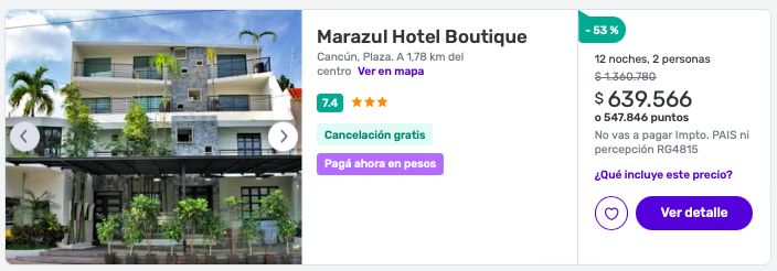 Hotel en Cancún 