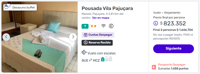 Semana Santa en Maceió con cuotas Sin Interés Paquetes desde Buenos Aires 