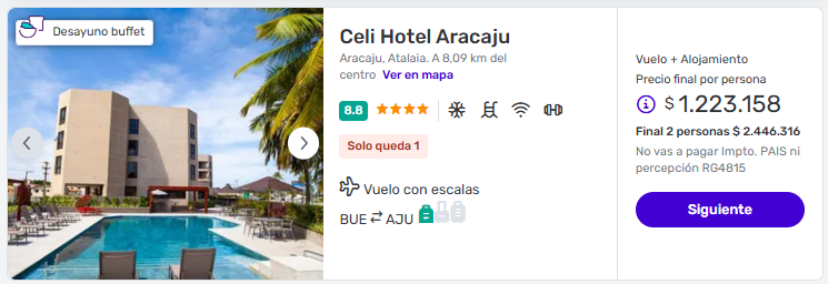 Paquetes a Aracajú