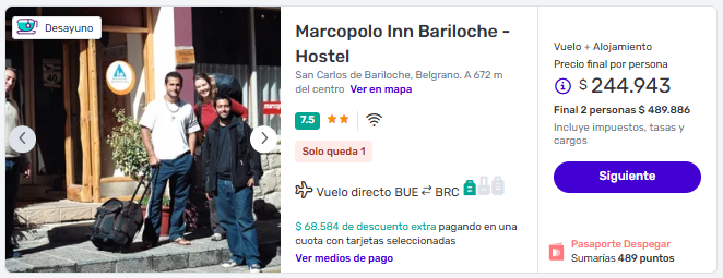 Viaje Completo a Bariloche en Cuotas Sin Interés