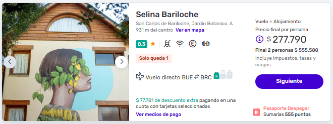 Viaje Completo a Bariloche en Cuotas Sin Interés