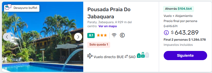 paquete a paraty