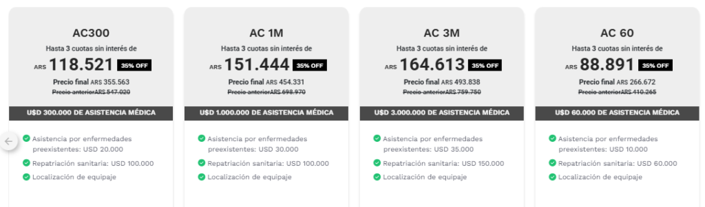 asistencia al viajero cotizacion