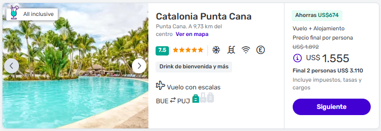 Paquete All Inclusive a Punta Cana