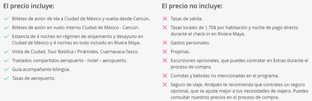 Imperdible Paquete a México y Rivera Maya en verano con aéreos hoteles traslados y guia