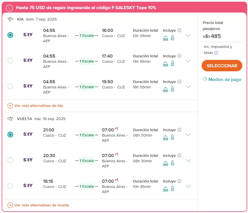 Cusco para visitar Machu Picchu y el Camino del Inca