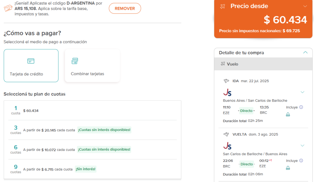 Argentina para Vacaciones de Invierno