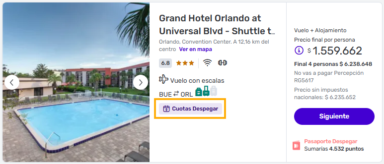 Vacaciones de Verano en Orlando Paquetes Familiares en Hoteles cerca de los Parques Cuotas