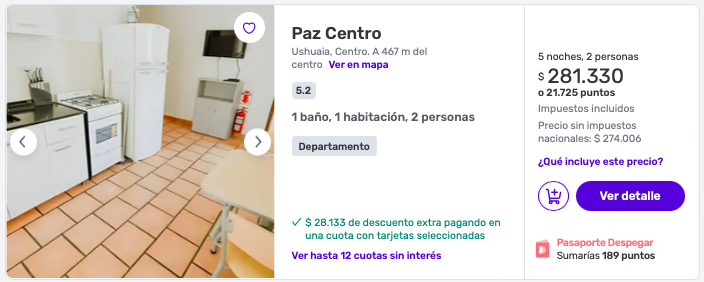 Departamento en Ushuaia