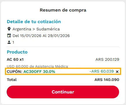 Cuotas sin Interés en Asistencias al Viajero para este Verano en Brasil