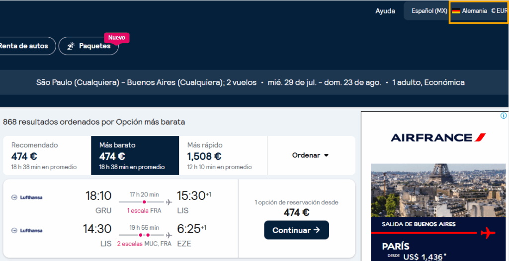 Black Friday Lisboa en Verano con Carry On desde San Pablo con regreso a Buenos Aires