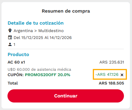 Asistencias al Viajero Diaria o Anual