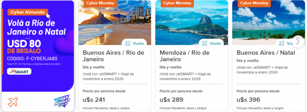 Cyber Monday Las promos destacadas vigentes de hoy