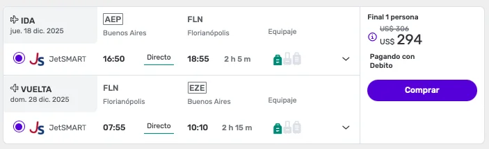 Vuelos a Florianópolis