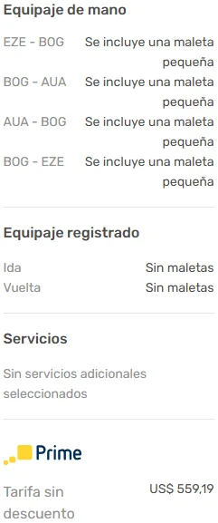 Vuelos a Aruba con Carry On desde Buenos Aires