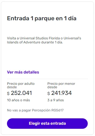 comprar tus entradas a los parques Universal Orlando