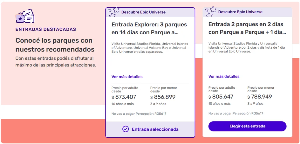 comprar tus entradas a los parques Universal Orlando
